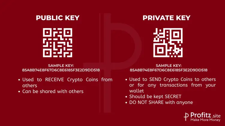 Public key vs private key Crypto wallet